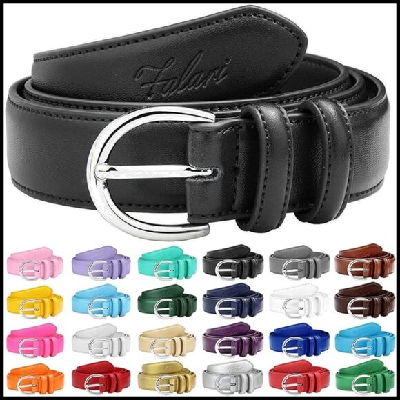 Genuine Leather Dress Belt With Single Prong Buckle main image 4